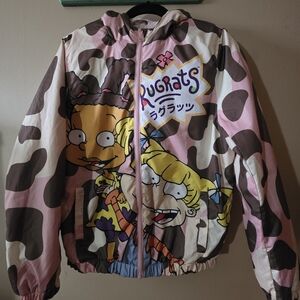 Members Only x Nickelodeon Rugrats Pink & Brown Snorkel Jacket